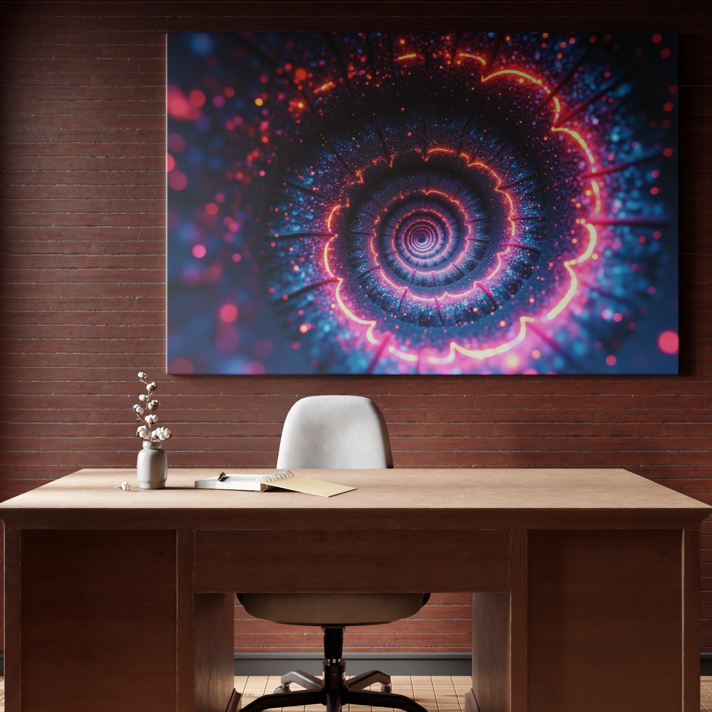 Neon Spiral Dreamscape