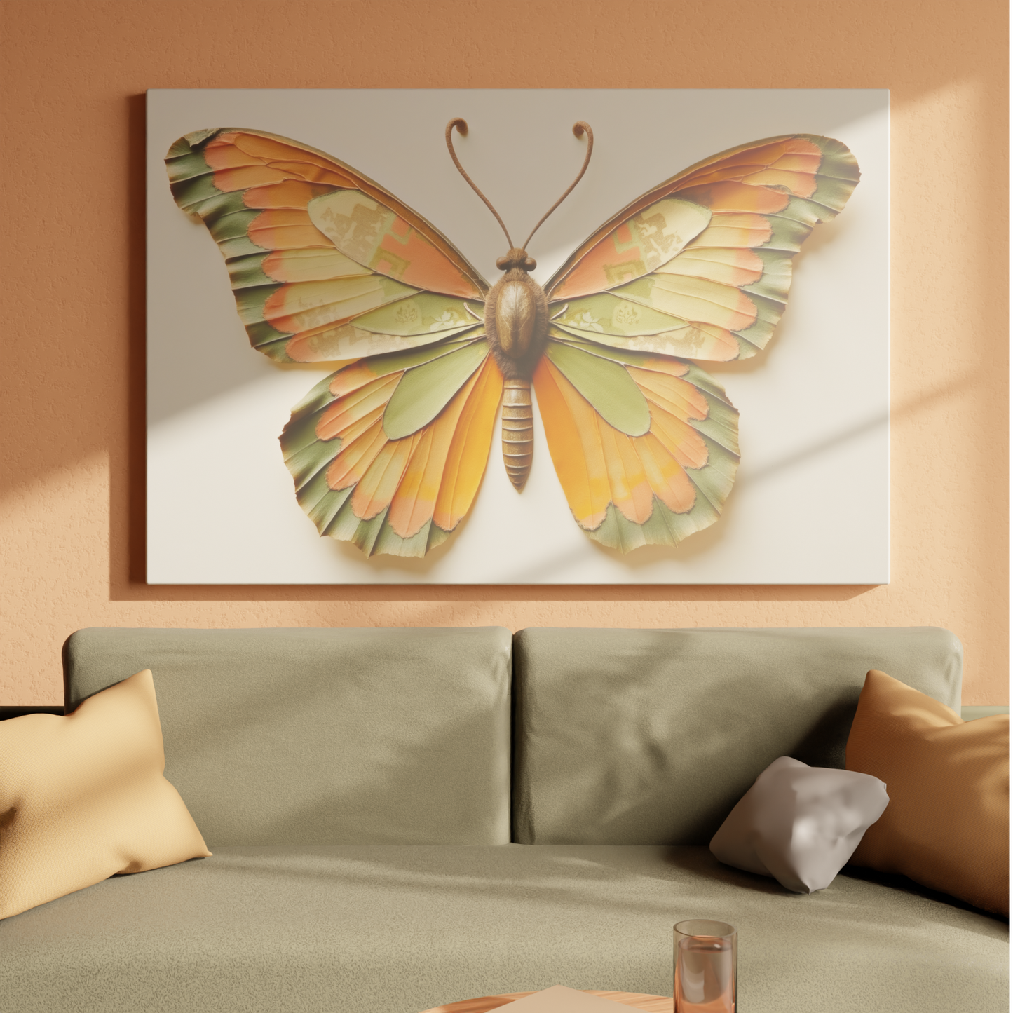 Vintage Elegance: Woven Butterfly