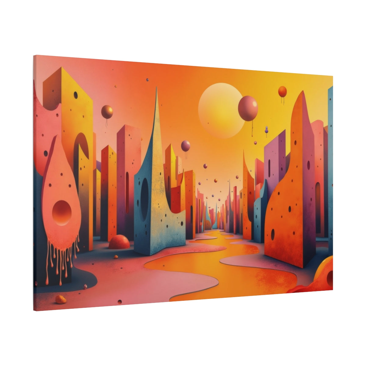 Surreal Spectrum Cityscape