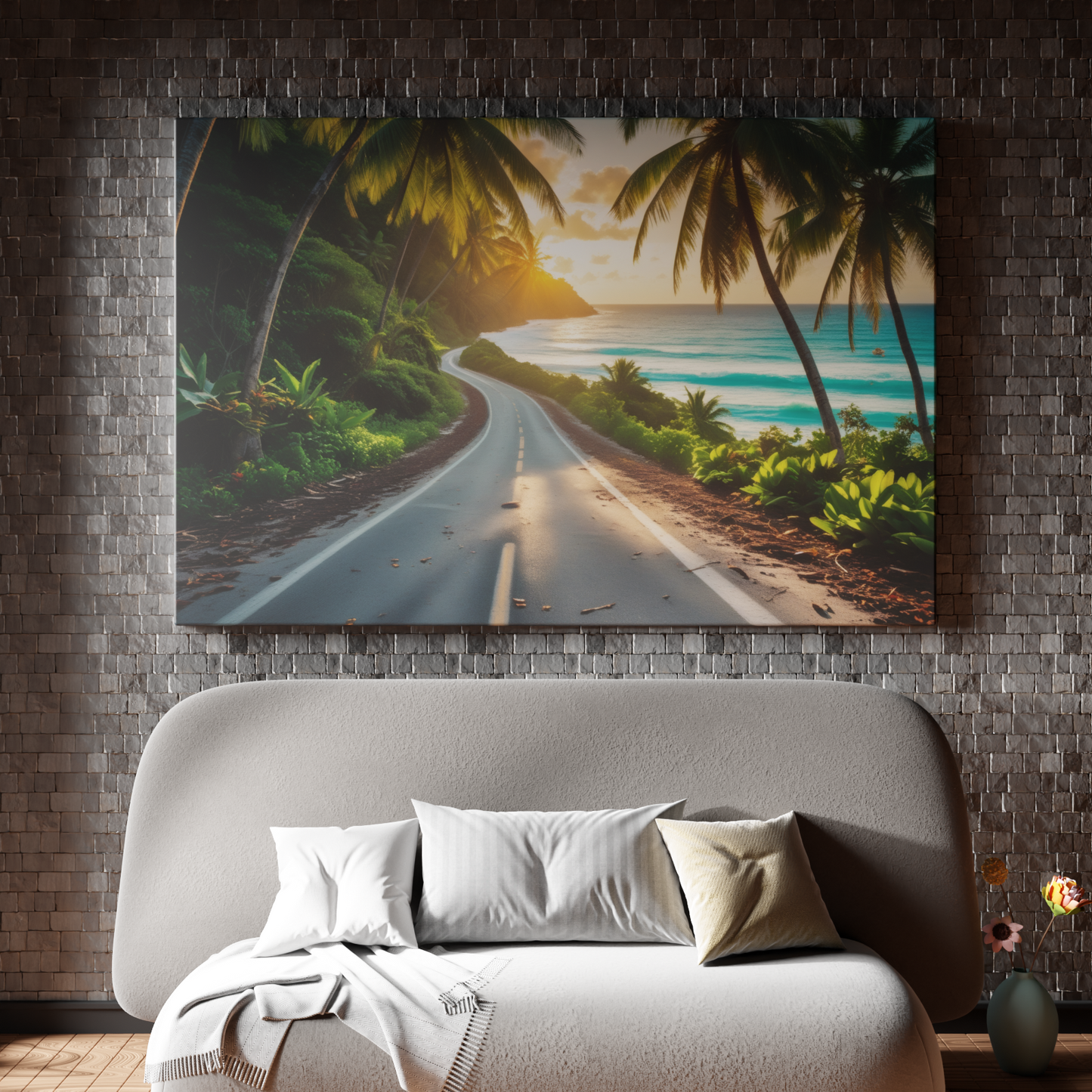 Sunlit Coastal Drive