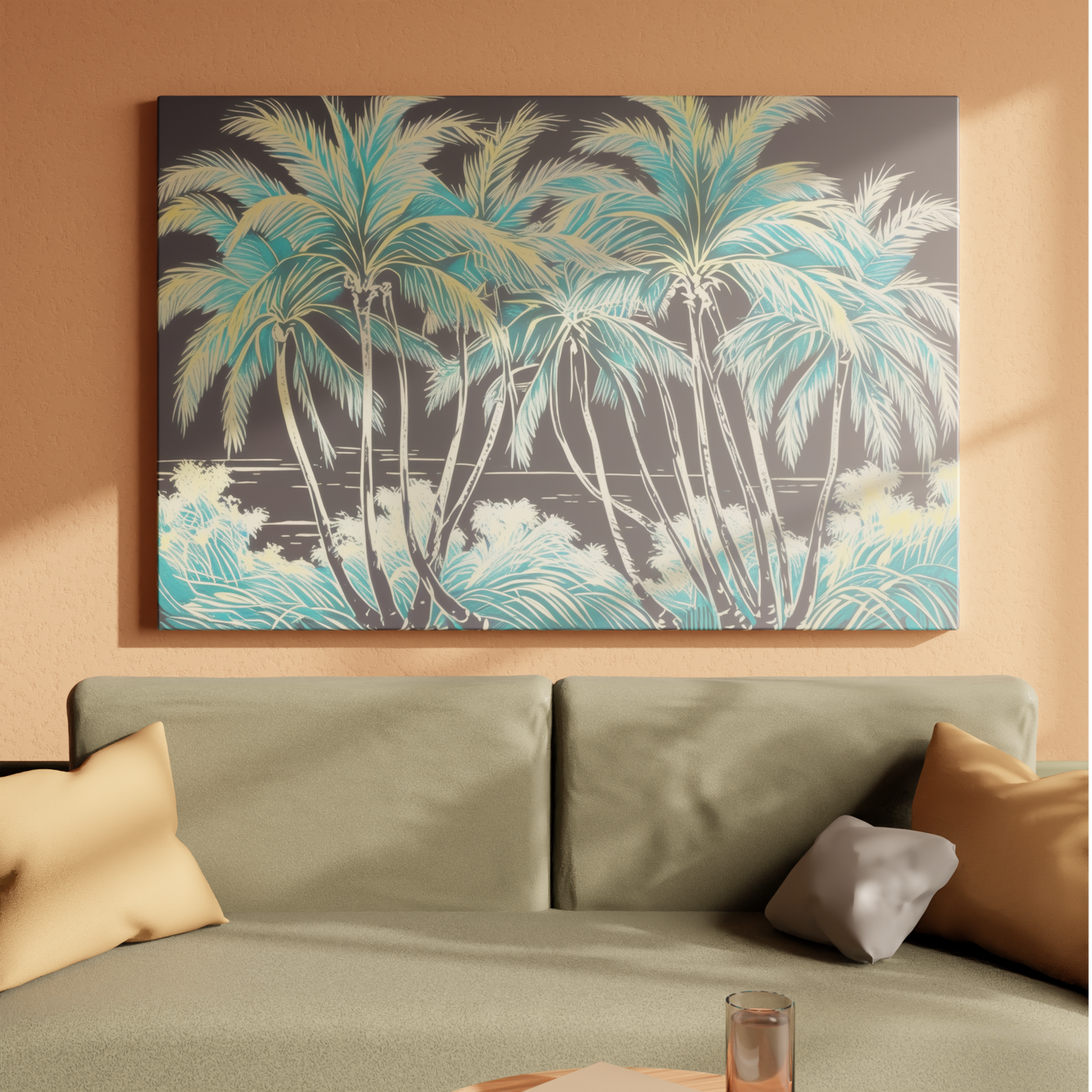 Tropical Oasis Silhouette