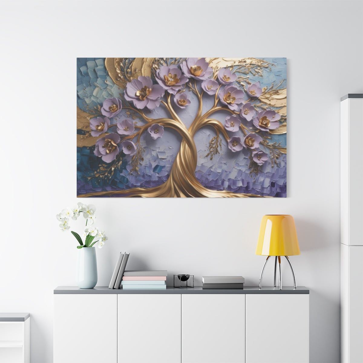 Blossoms of Gold and Lavender