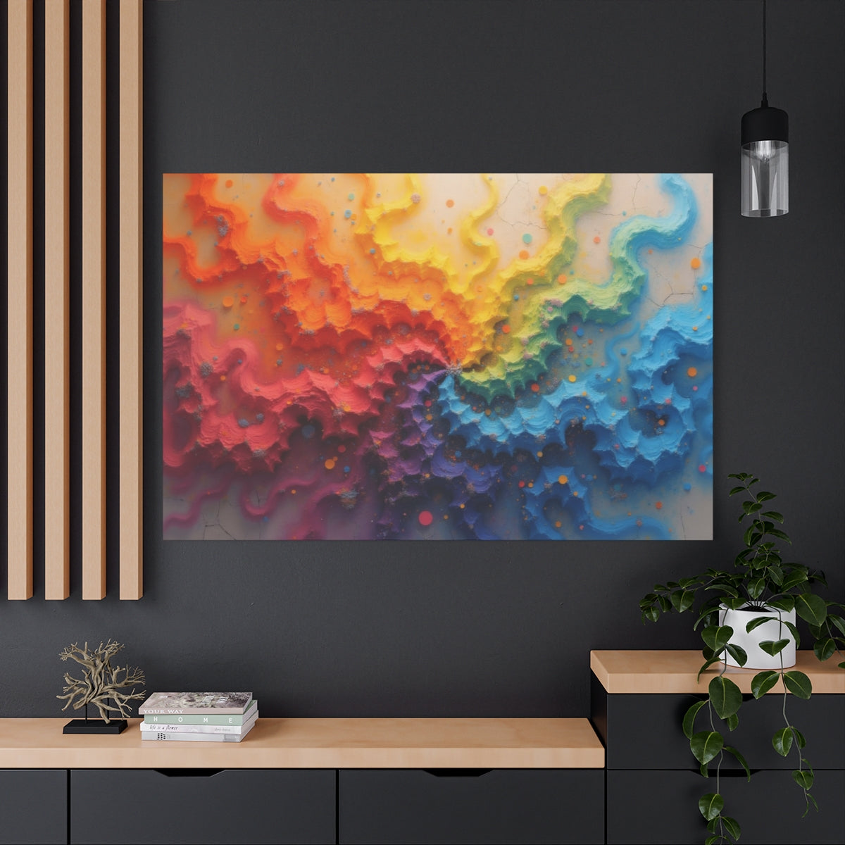 Swirl of Chromatic Waves