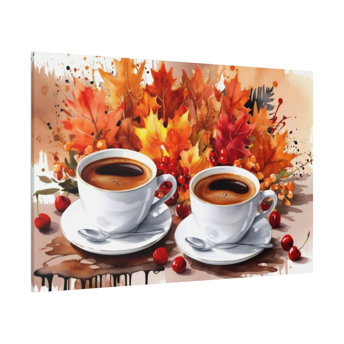 Autumn Aroma: Coffee & Crimson Leaves