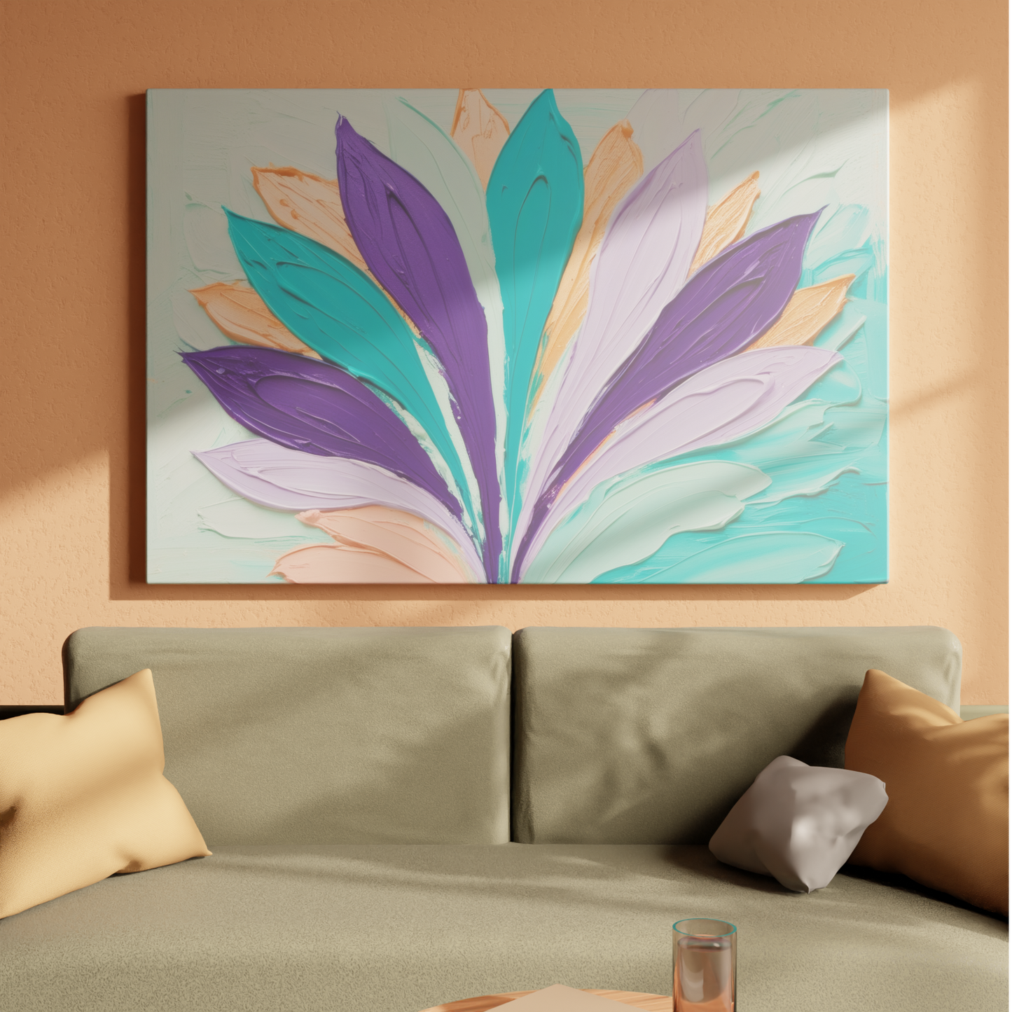 Blossoming Petals in Abstract Harmony