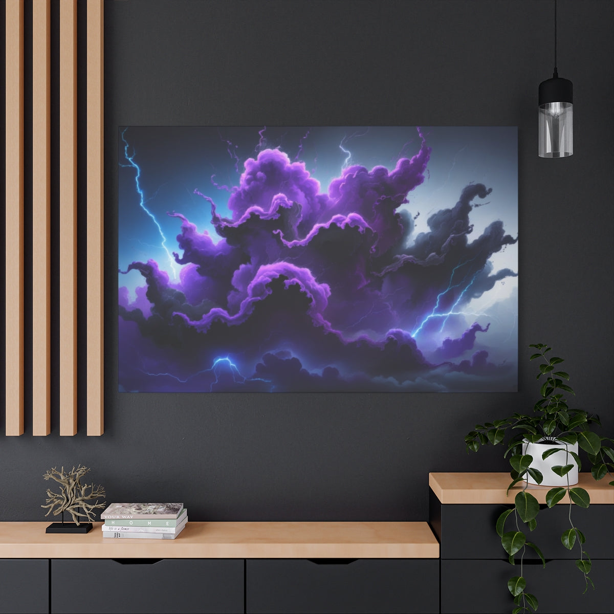 Electric Storm Clouds in Purple Majesty