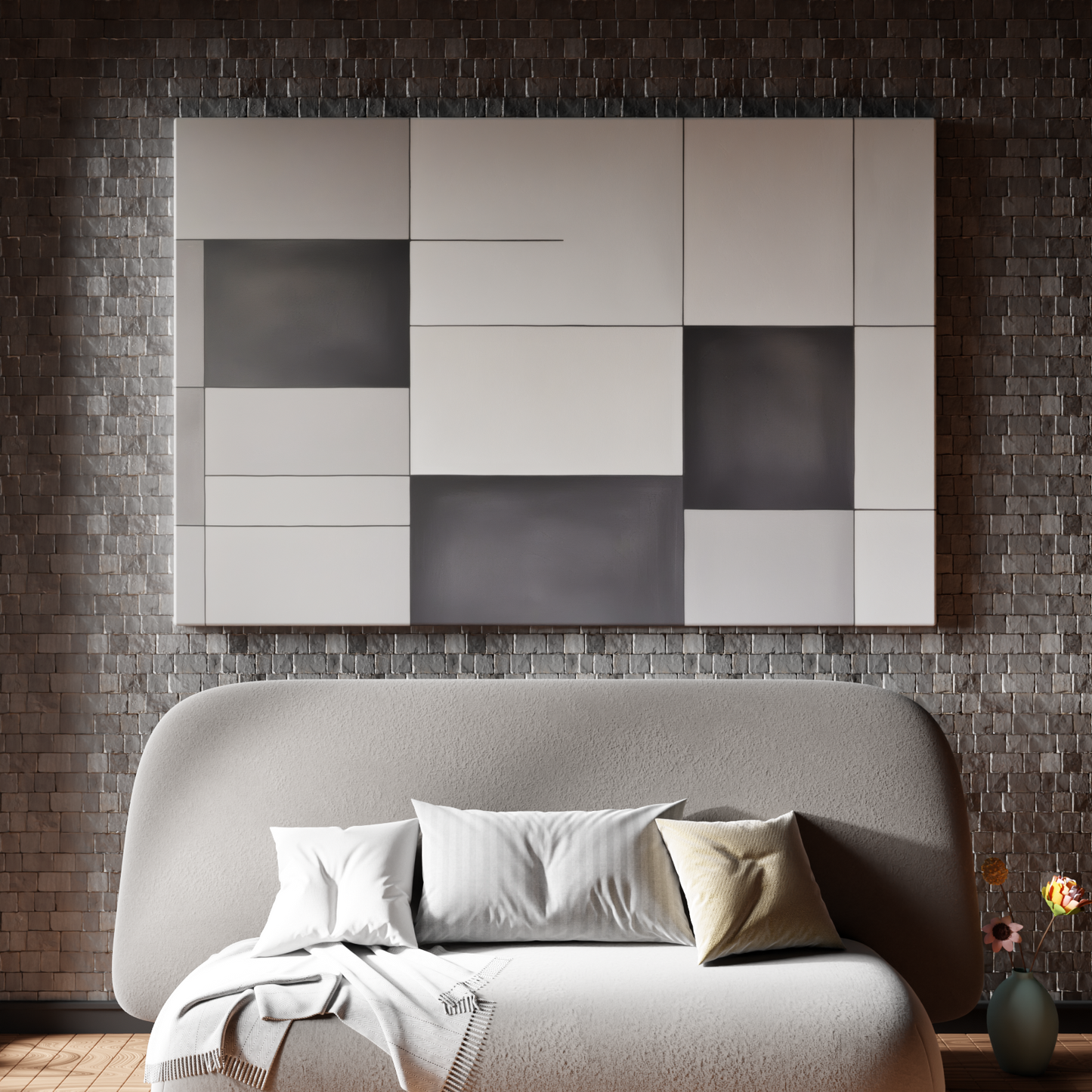 Monochrome Geometric Harmony