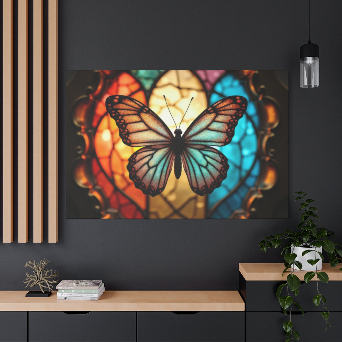 Symphony of Colors: Stained Glass Butterfly