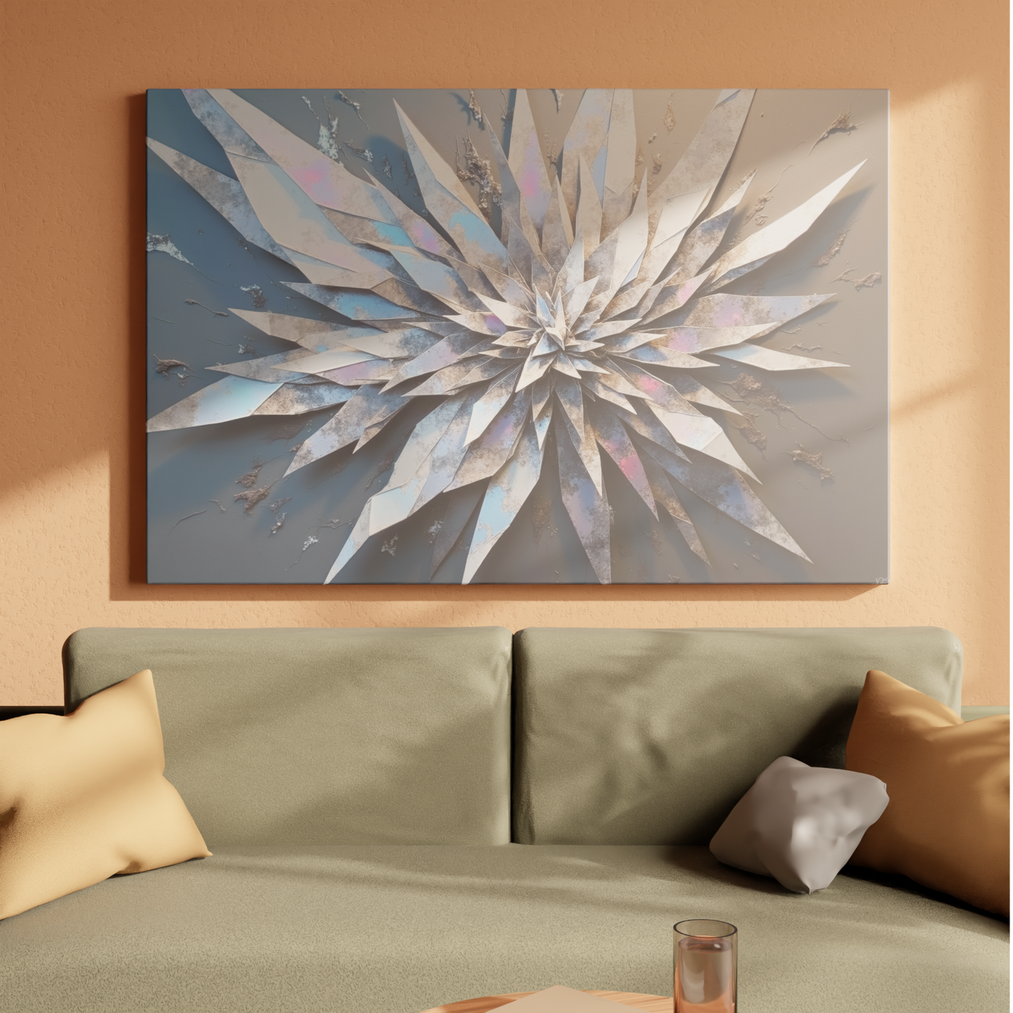 Burst of Metallic Petals