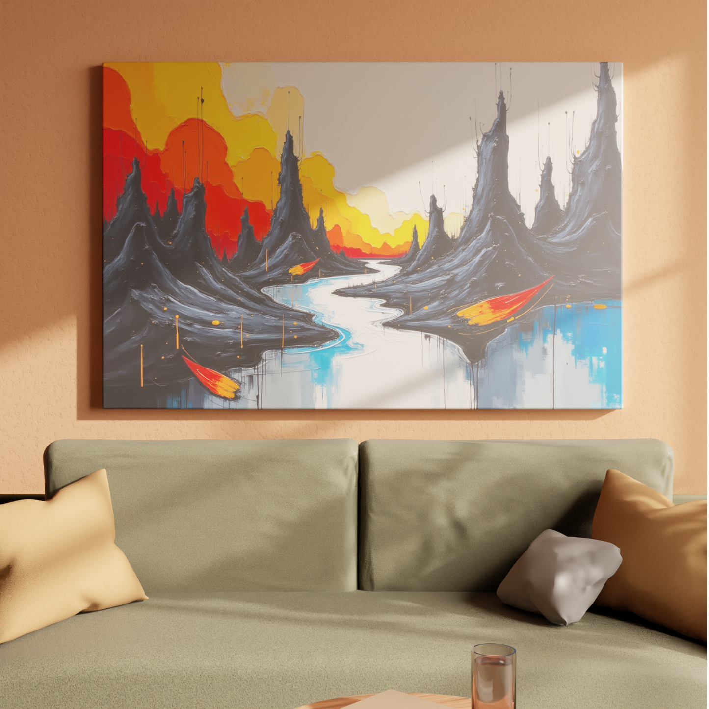 Crimson Peaks and Tranquil Waters