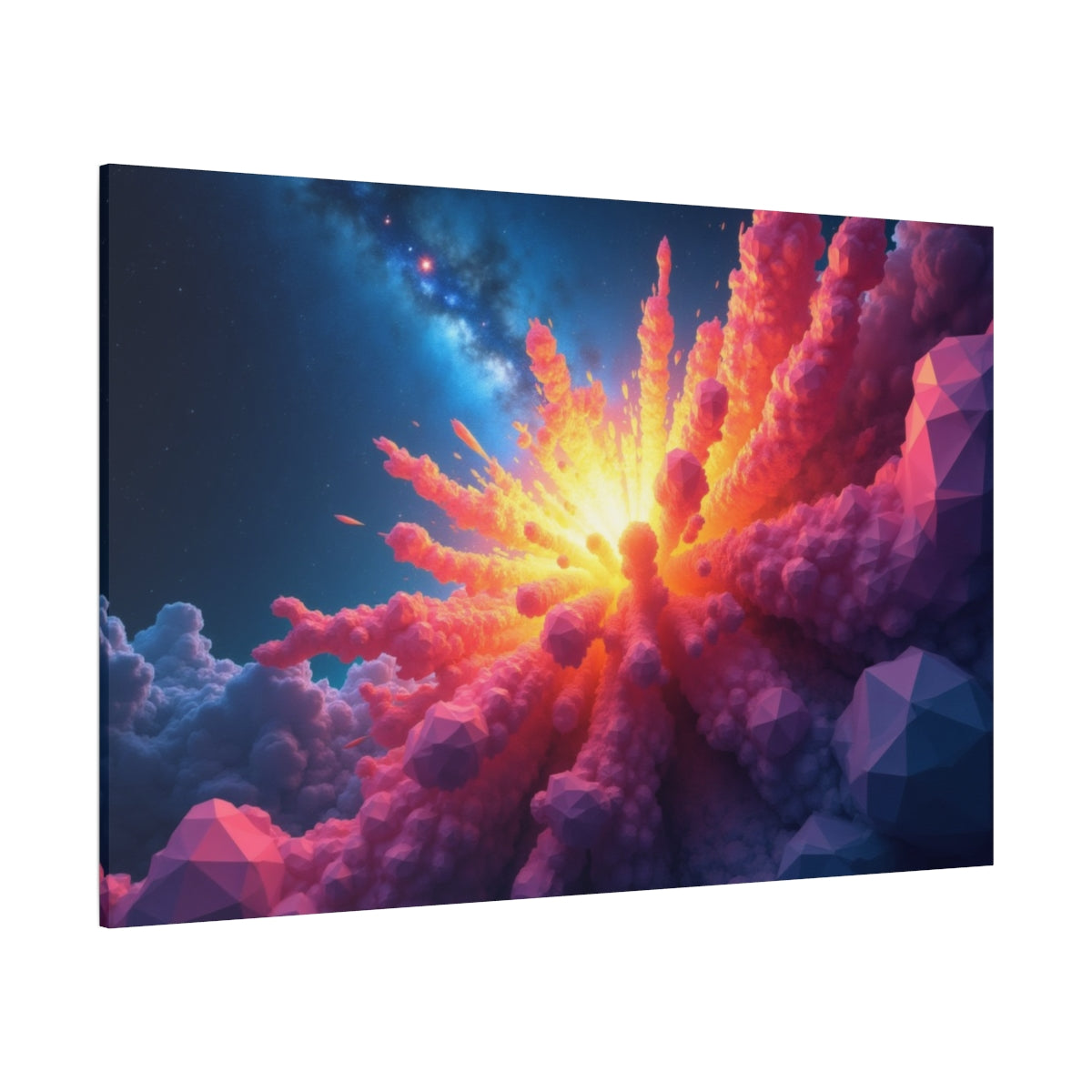 Galactic Bloom: Radiant Cosmic Explosion