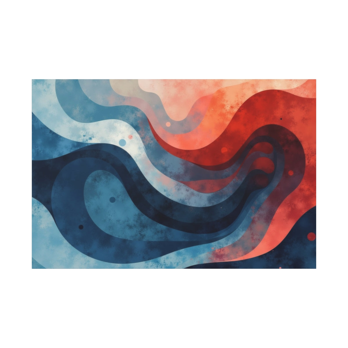 Ebb and Flow: Abstract Waves of Color