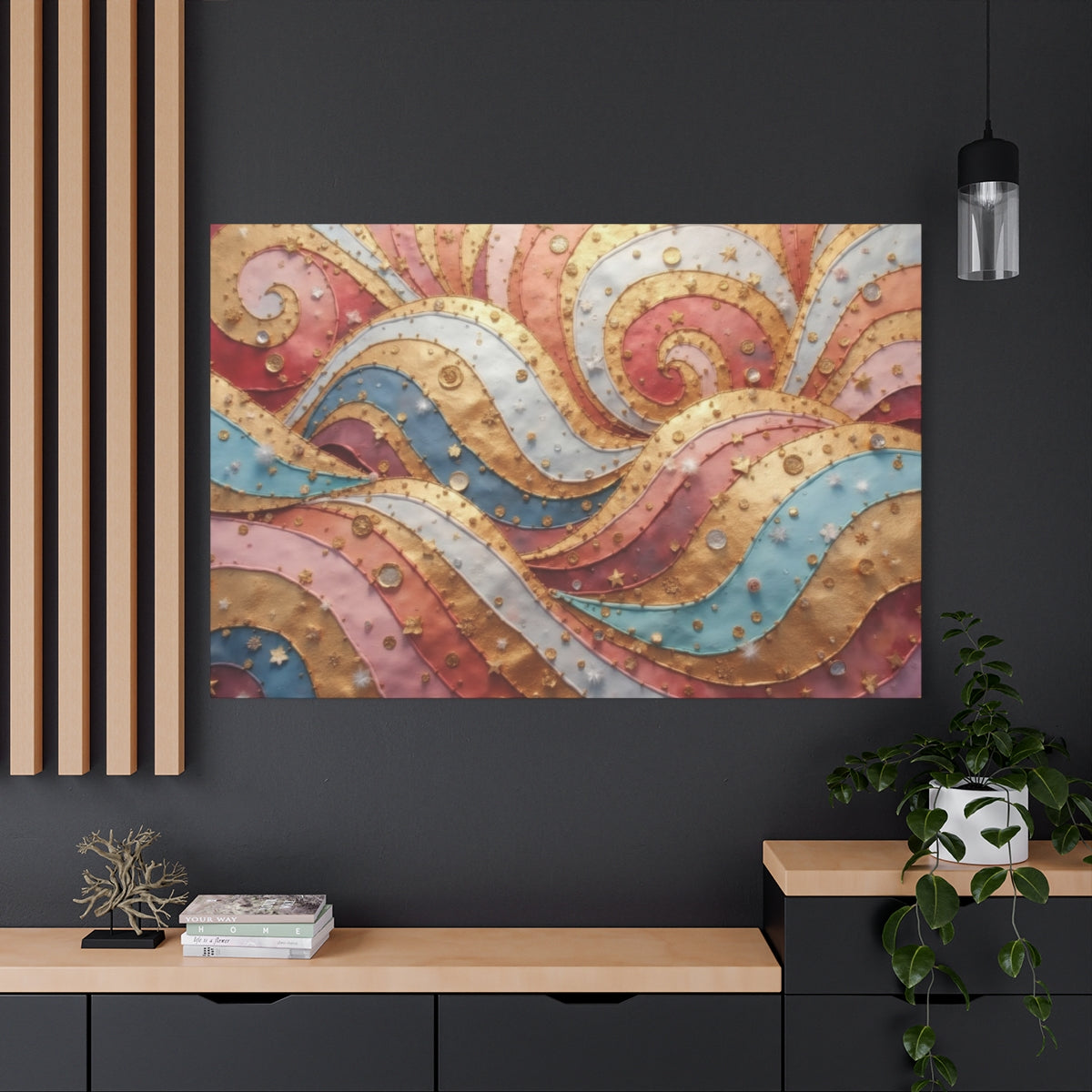 Waves of Gold and Color