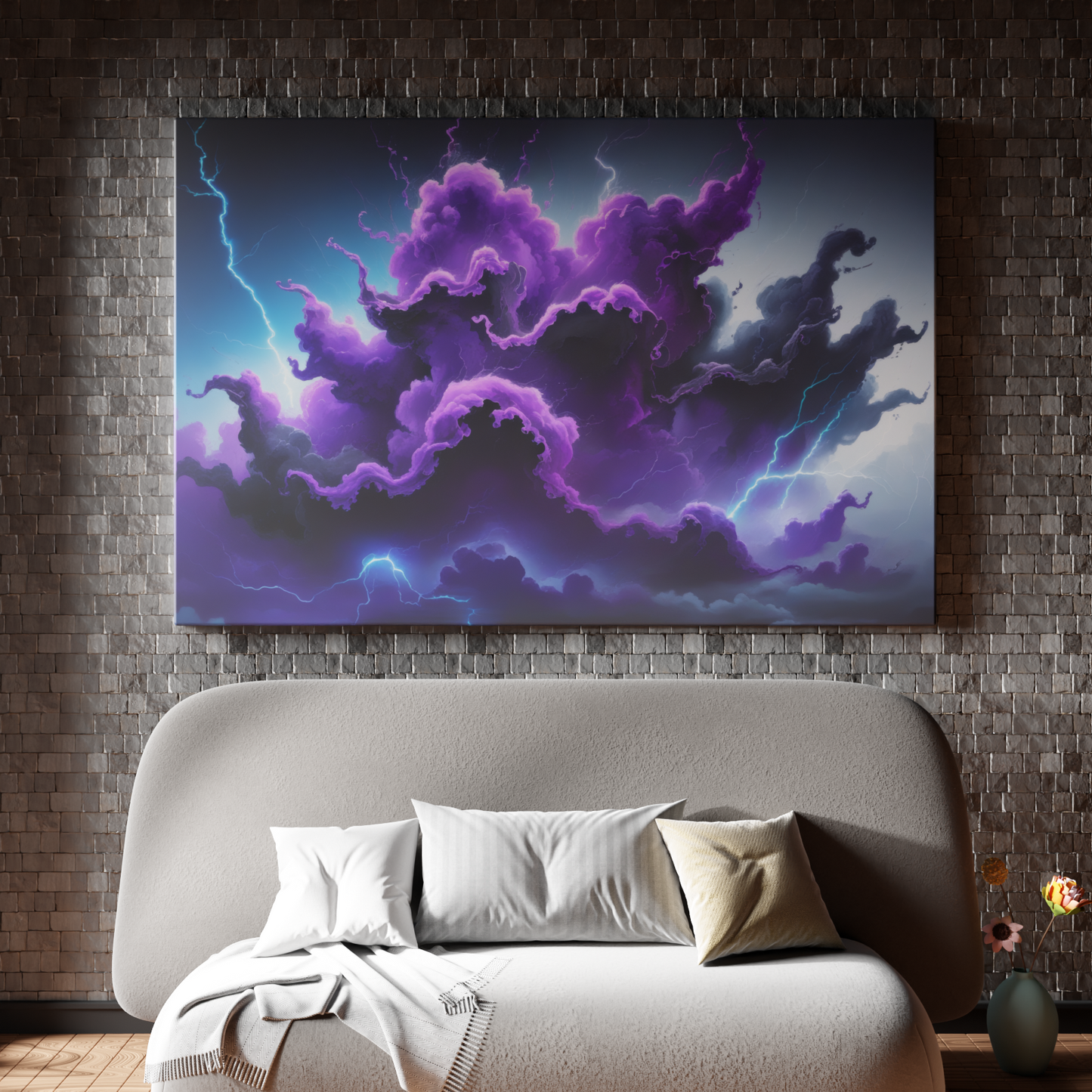 Electric Storm Clouds in Purple Majesty