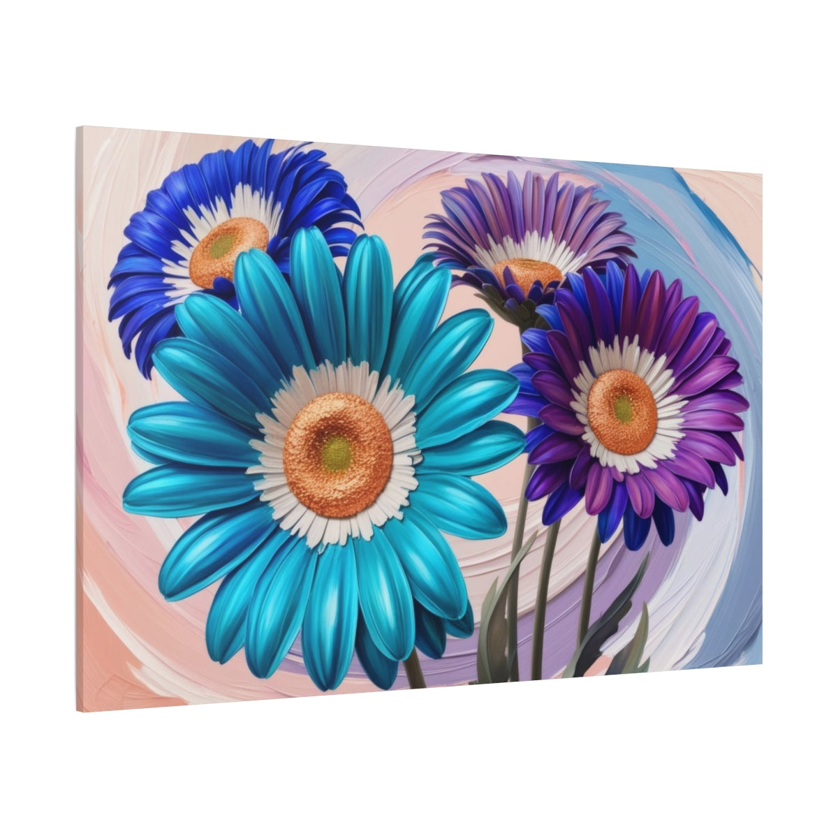 Vibrant Blossoms in Swirl