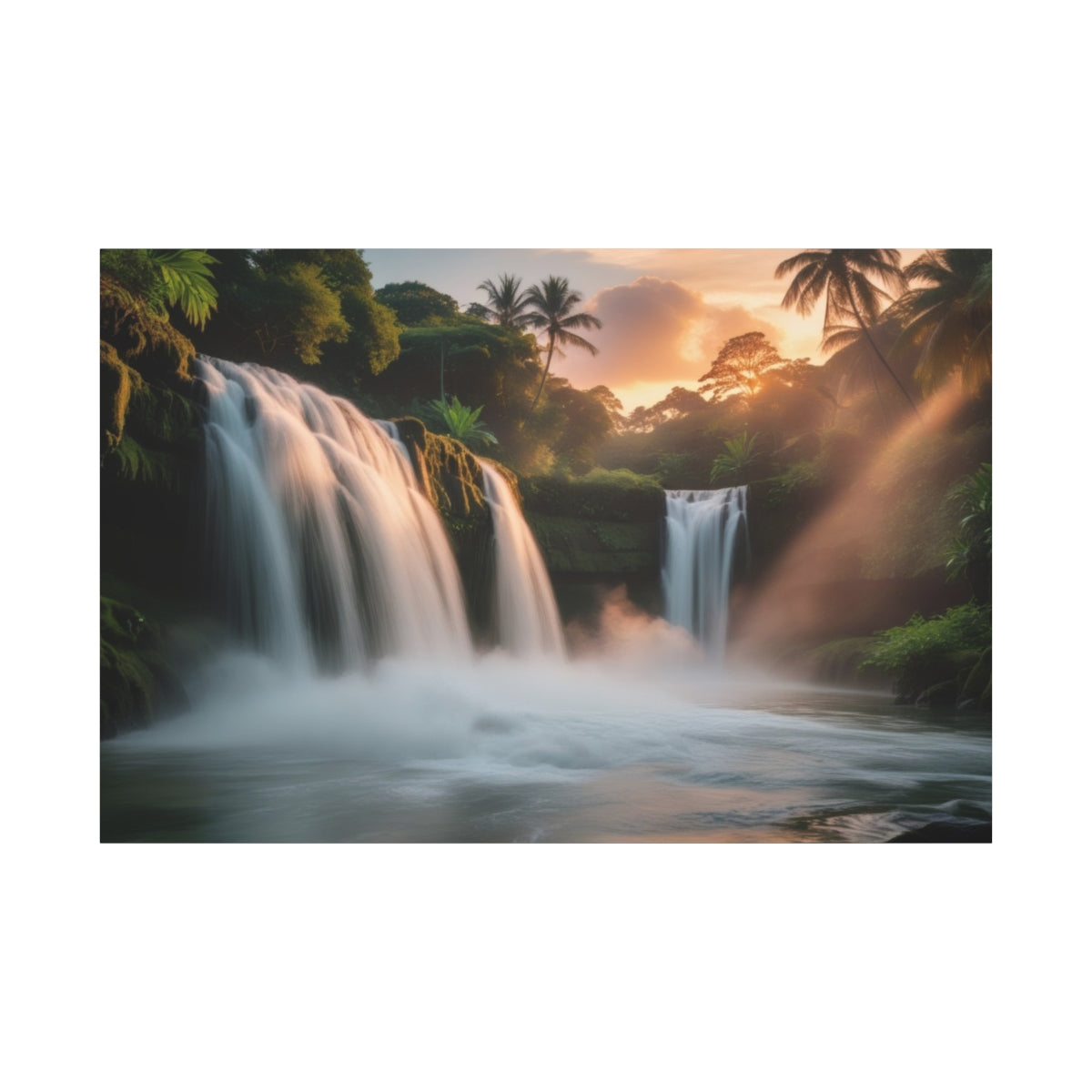 Sunset Serenity at Jungle Falls