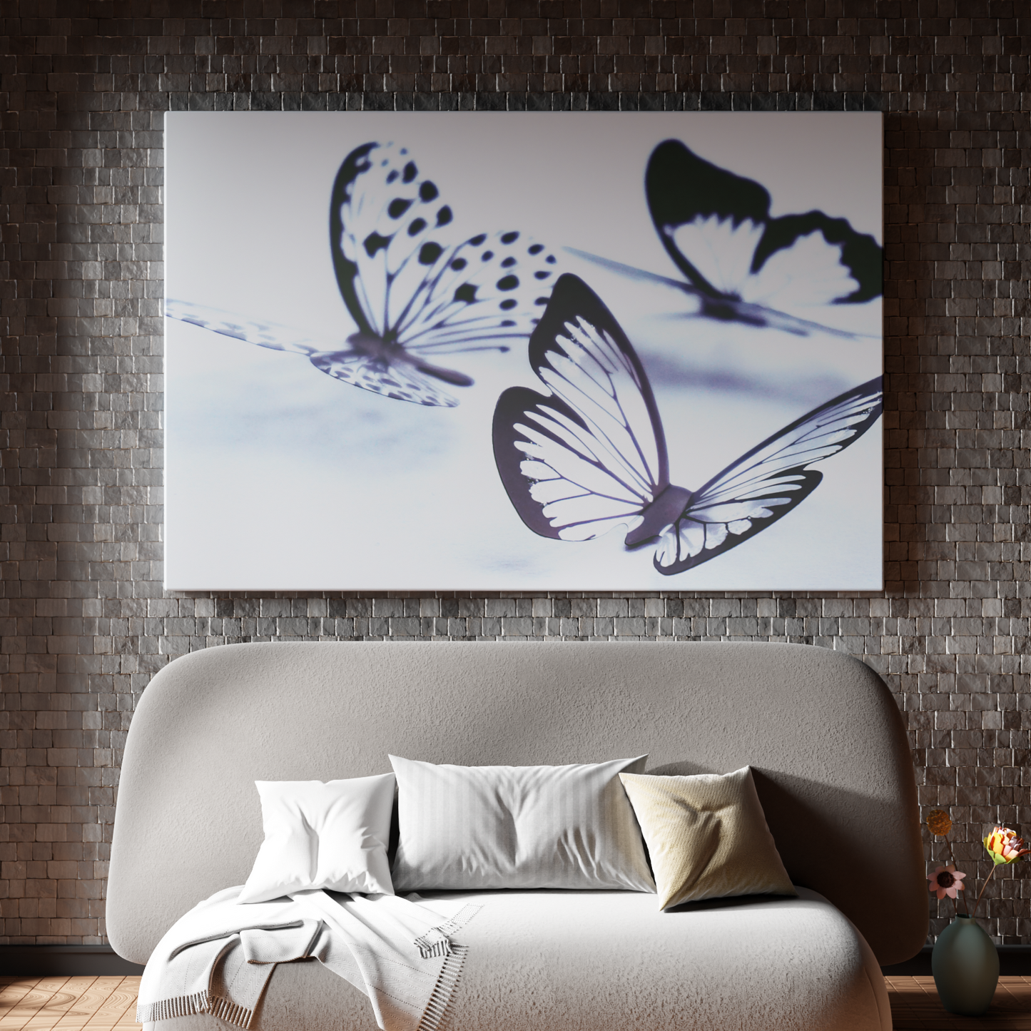 Monochrome Butterfly Dance