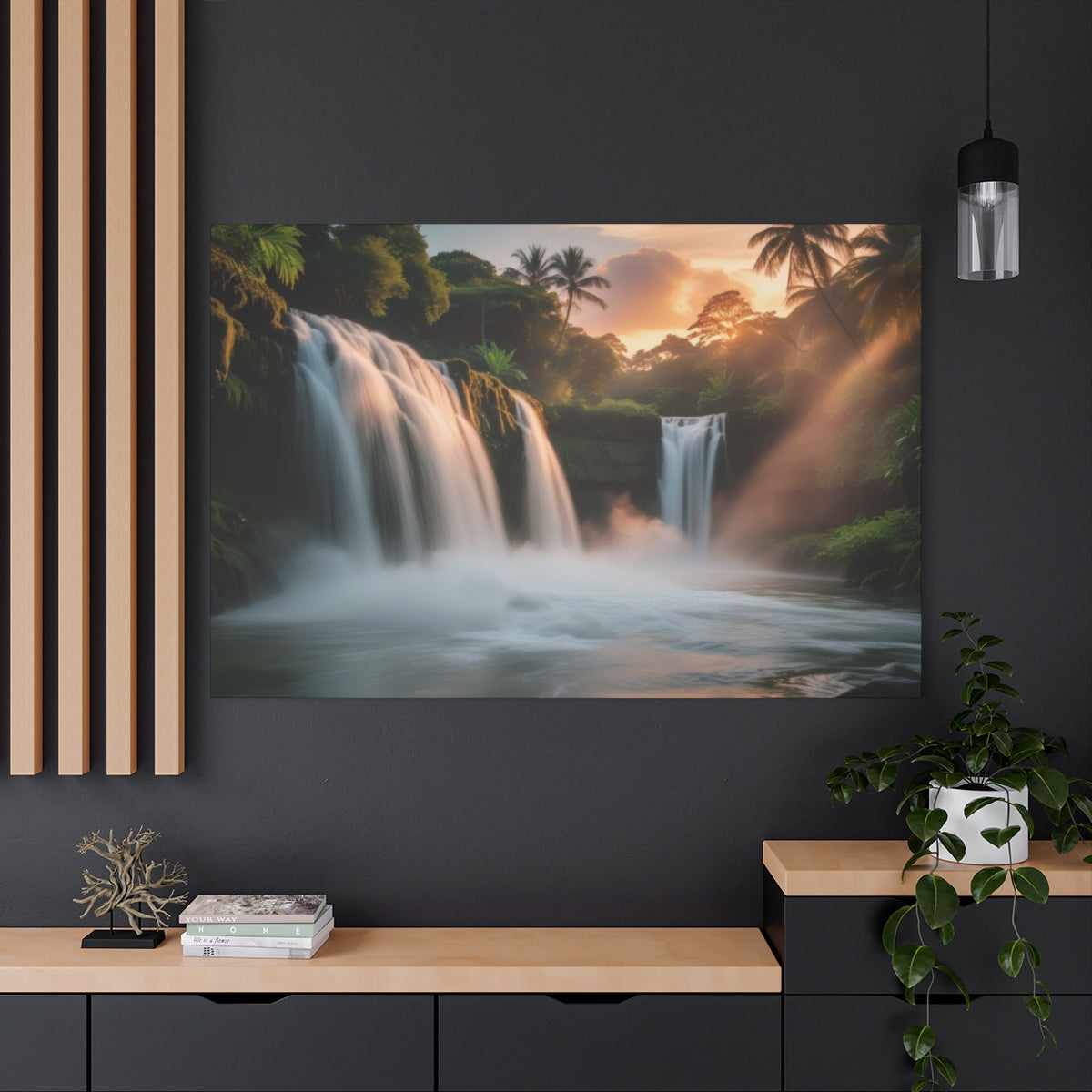 Sunset Serenity at Jungle Falls