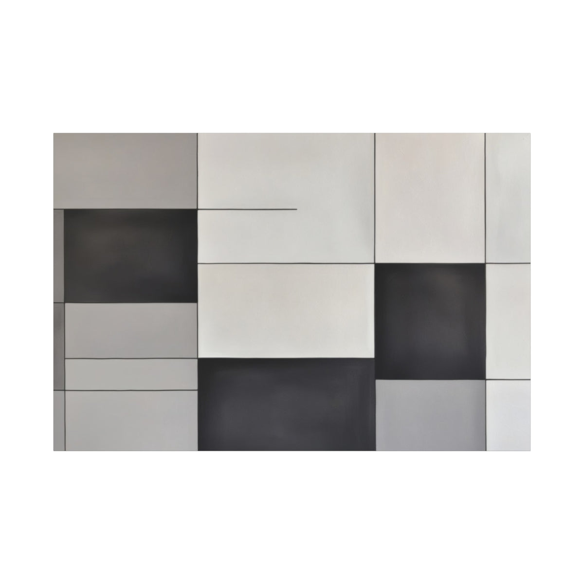 Monochrome Geometric Harmony
