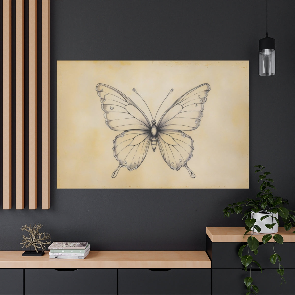 Vintage Butterfly Sketch
