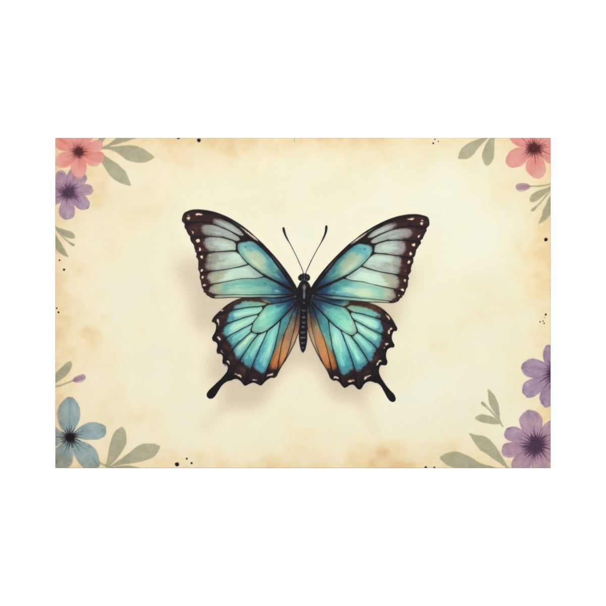 Whimsical Flight of the Azure Butterfly