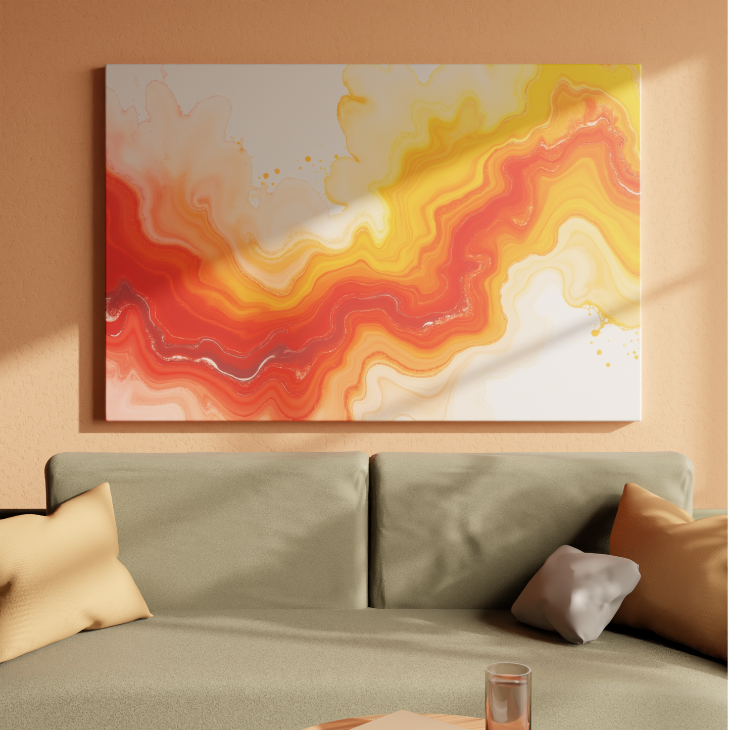 Eruption of Saffron Hues