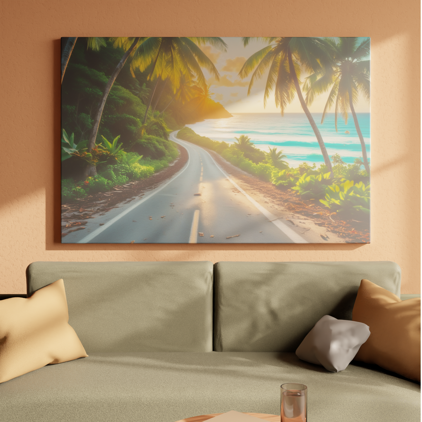 Sunlit Coastal Drive
