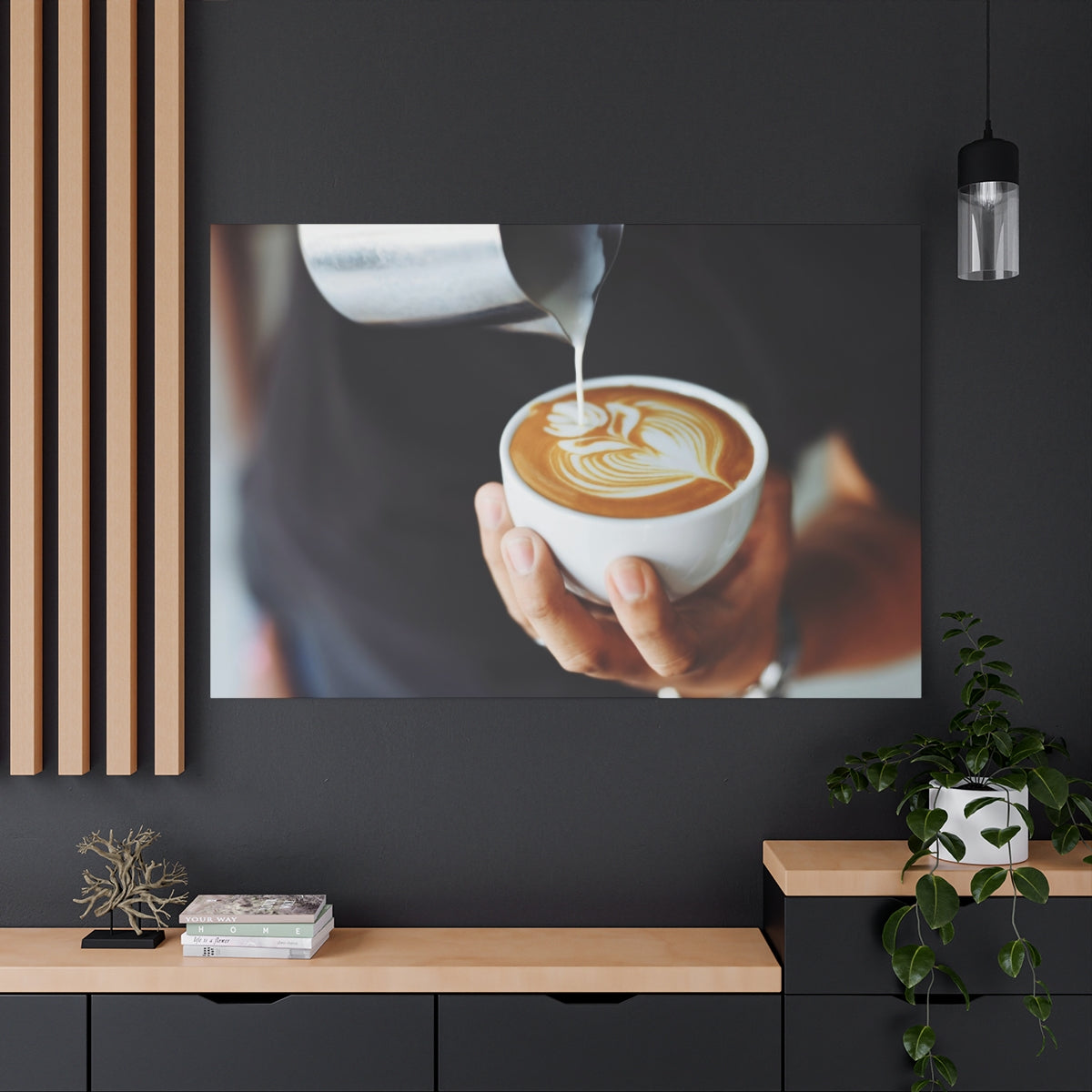 Artistic Latte Creation