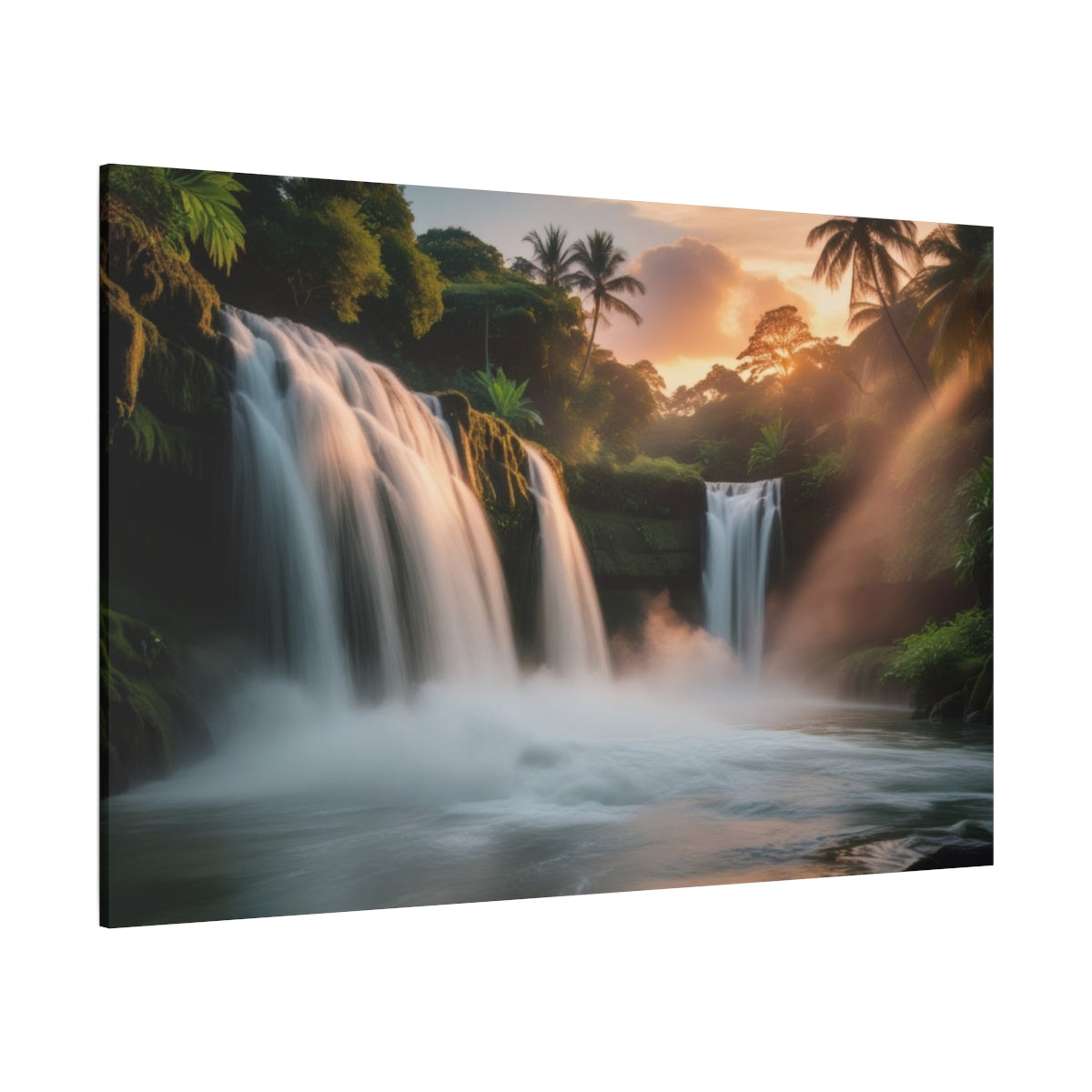 Sunset Serenity at Jungle Falls