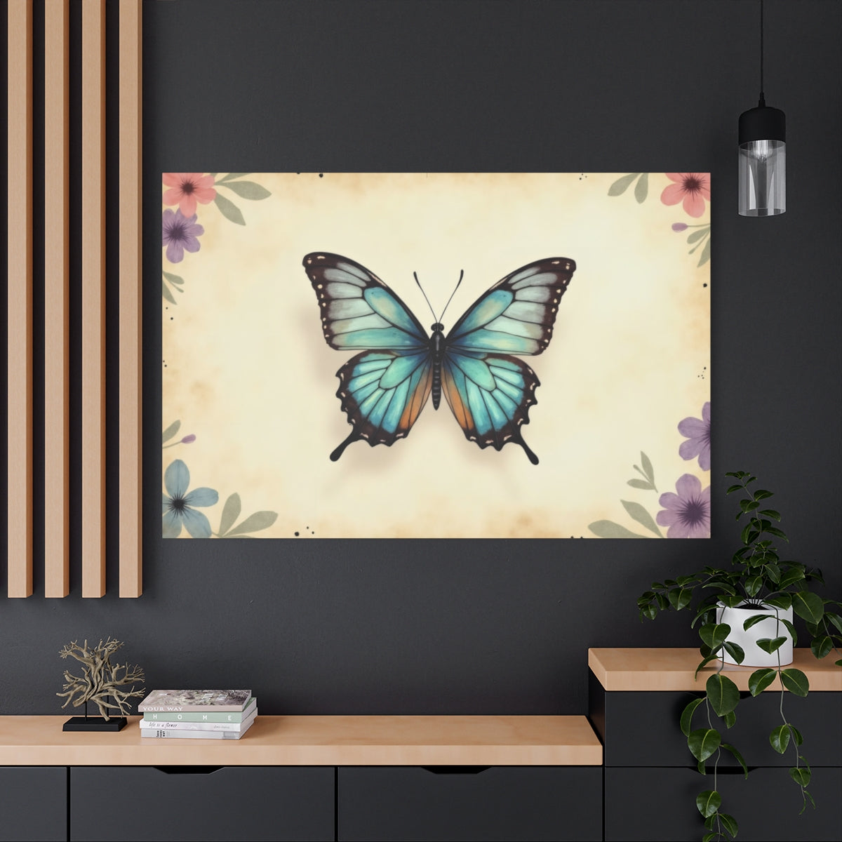 Whimsical Flight of the Azure Butterfly