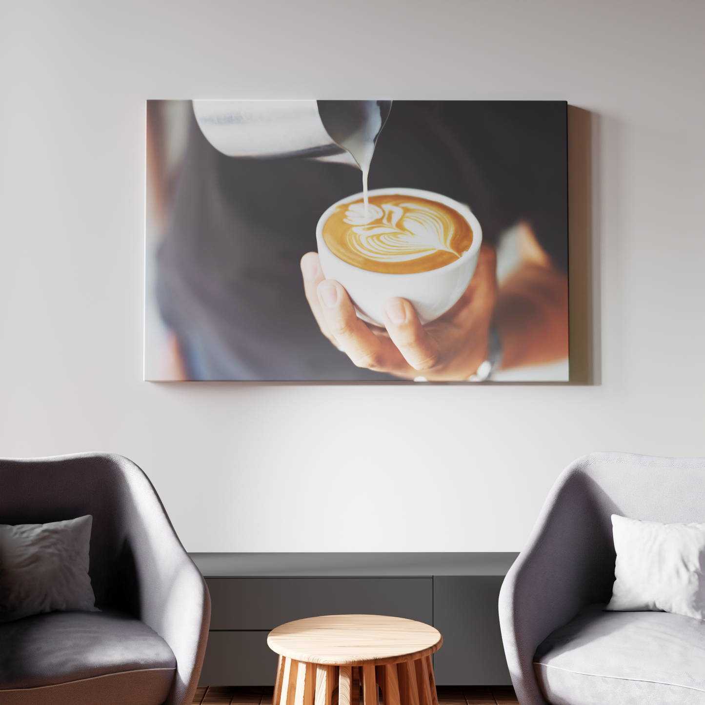 Artistic Latte Creation