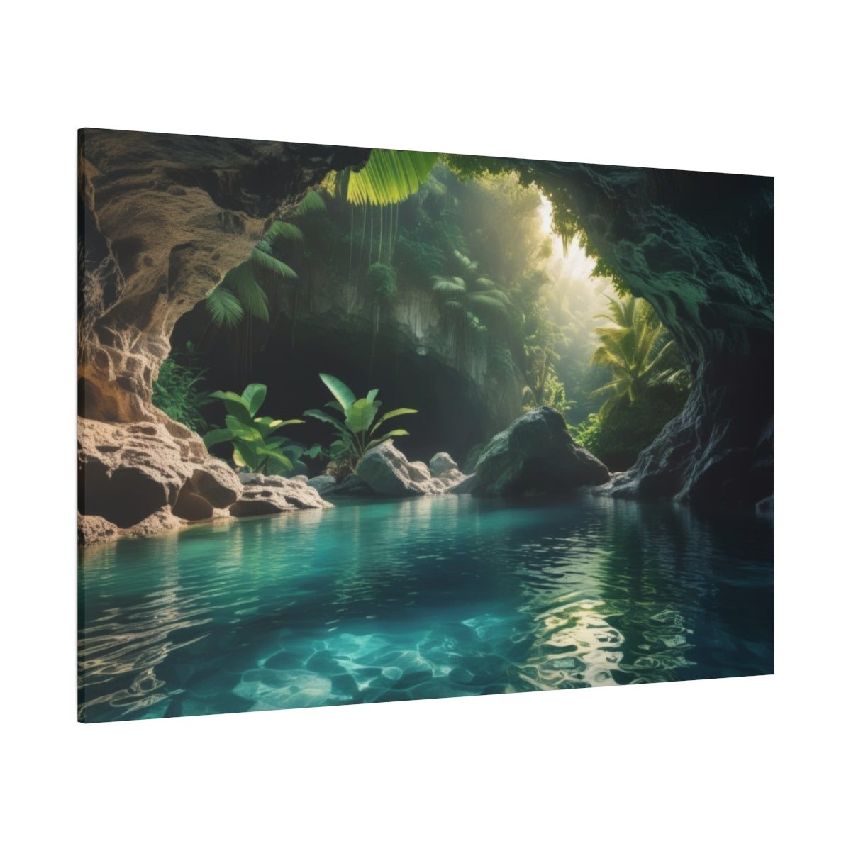 Secret Oasis: Sunlit Grotto Retreat