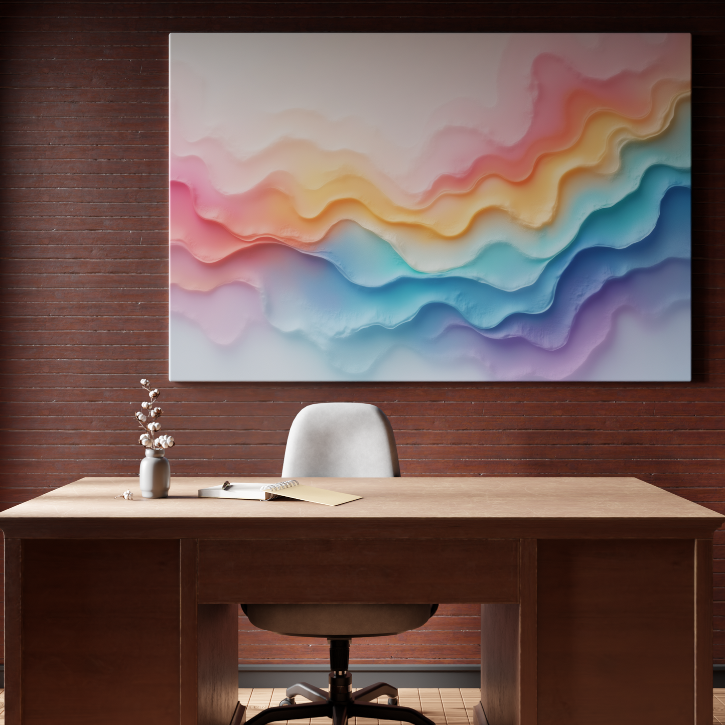 Waves of Colorful Serenity