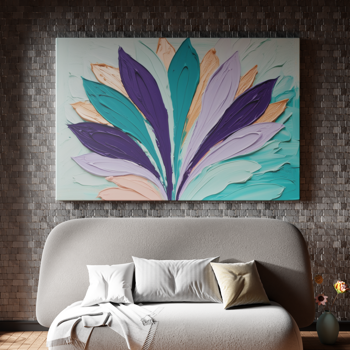 Blossoming Petals in Abstract Harmony