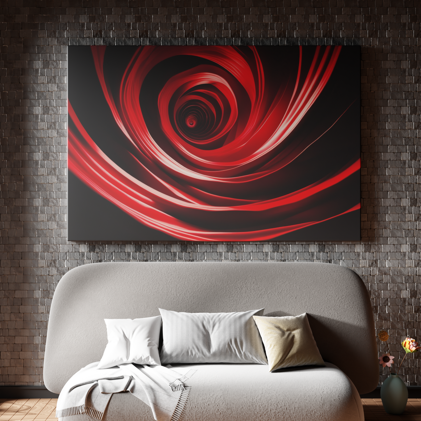 Swirling Crimson Vortex