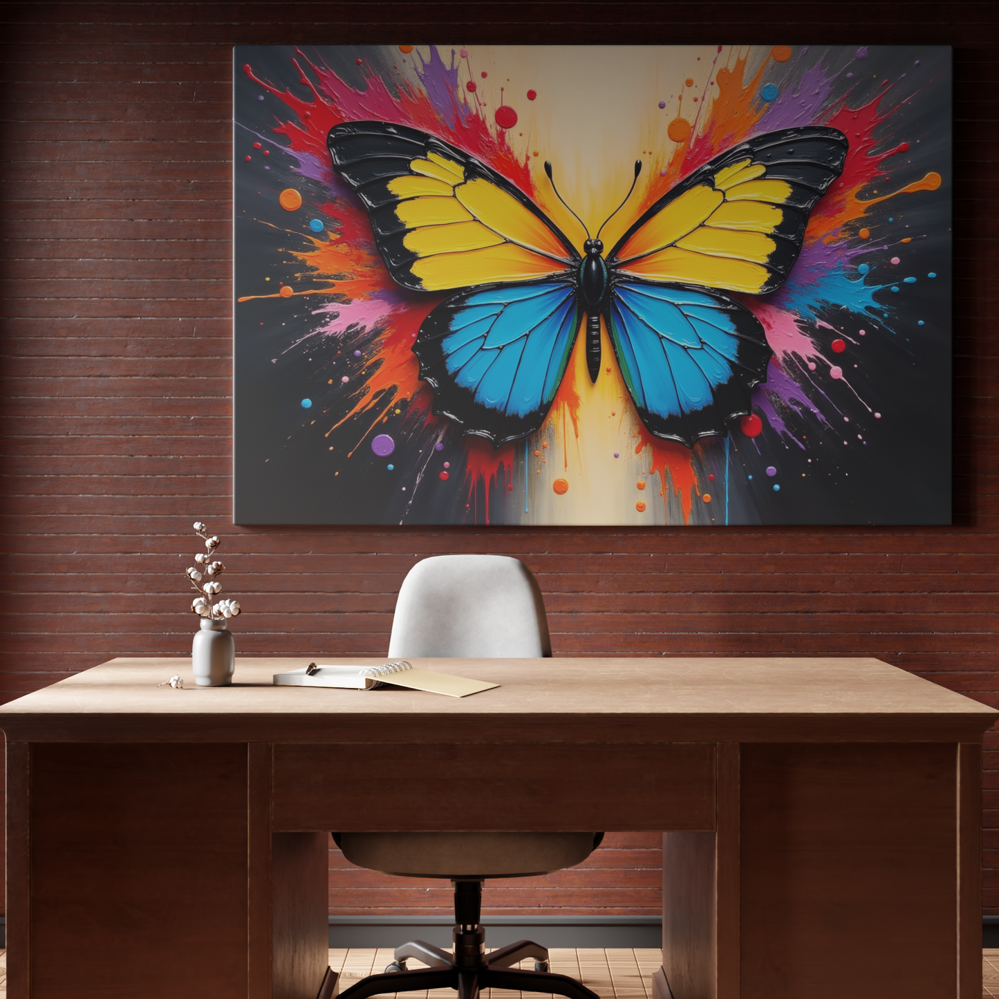 Vibrant Butterfly Explosion