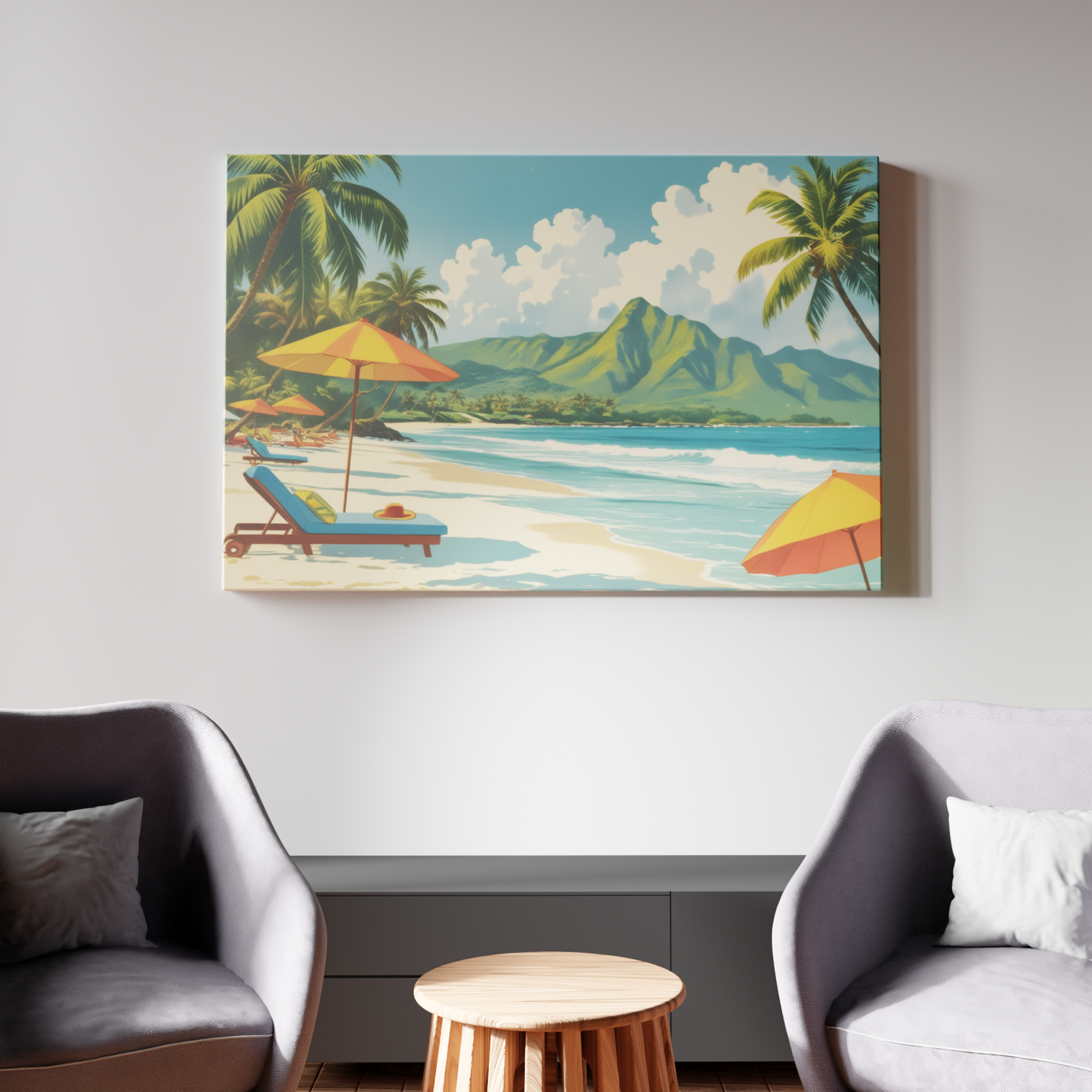 Tropical Escape Under Parasol