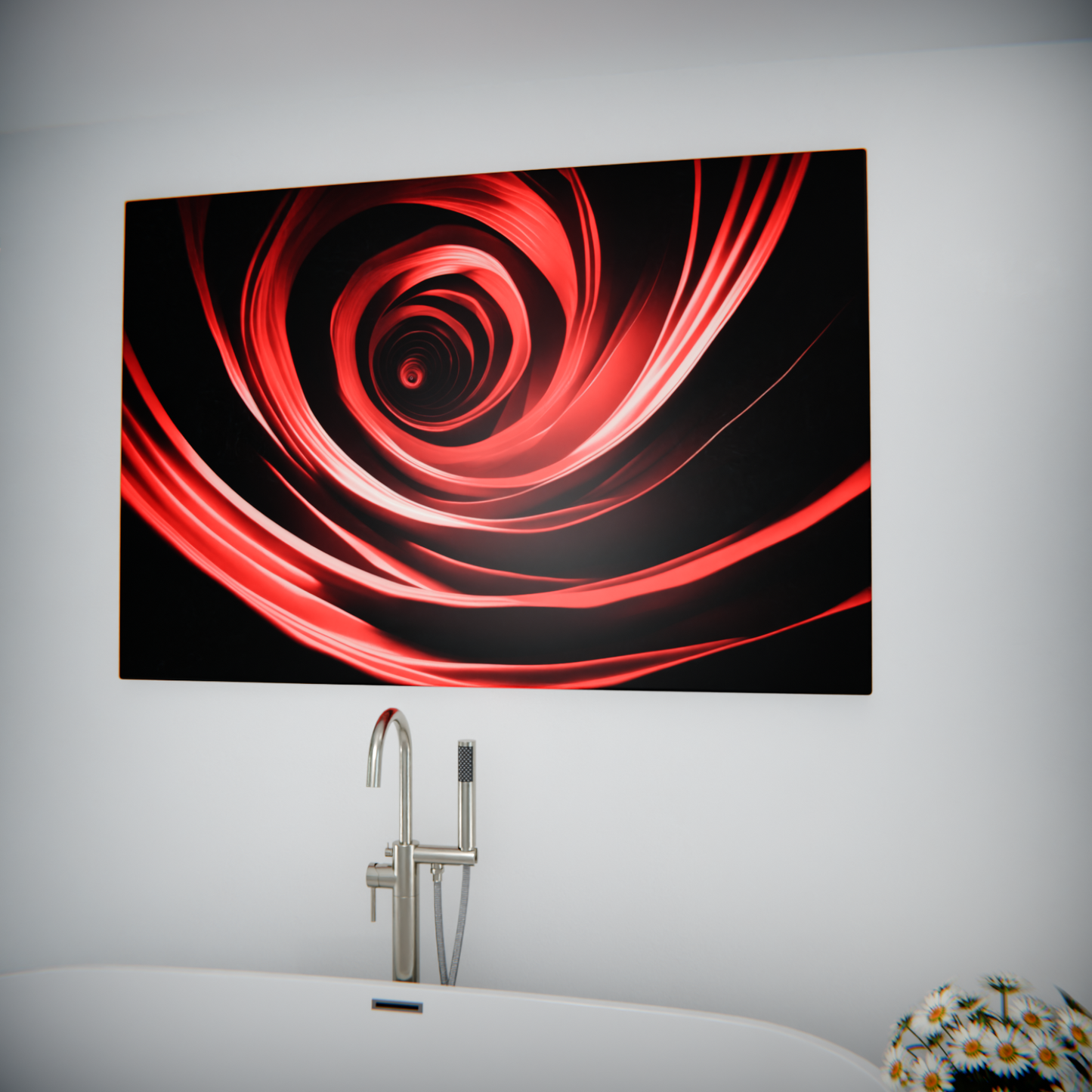 Swirling Crimson Vortex