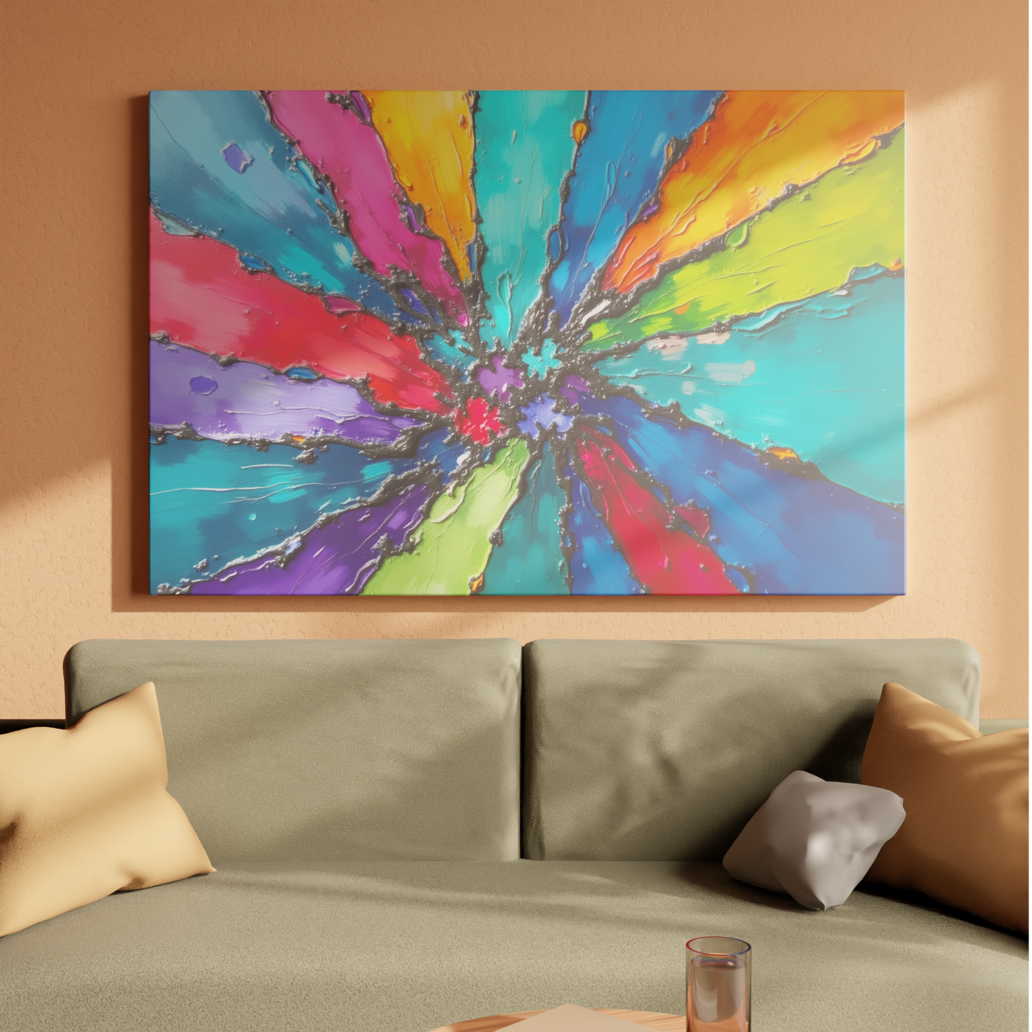 Explosion of Vibrant Colors