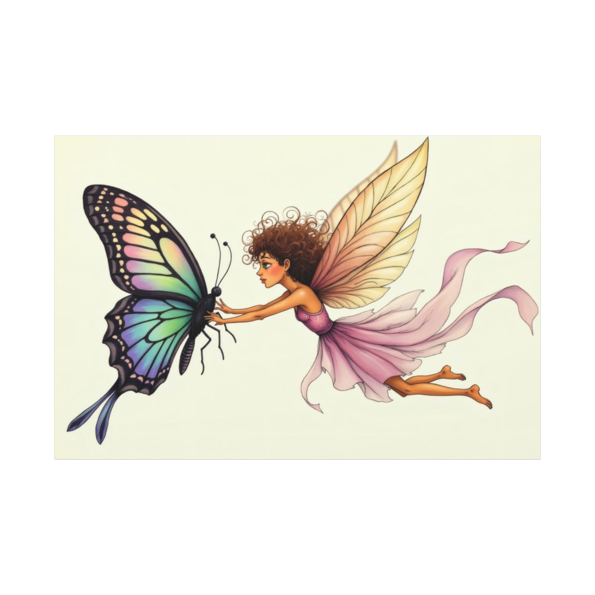 Whimsical Dance with a Butterfly