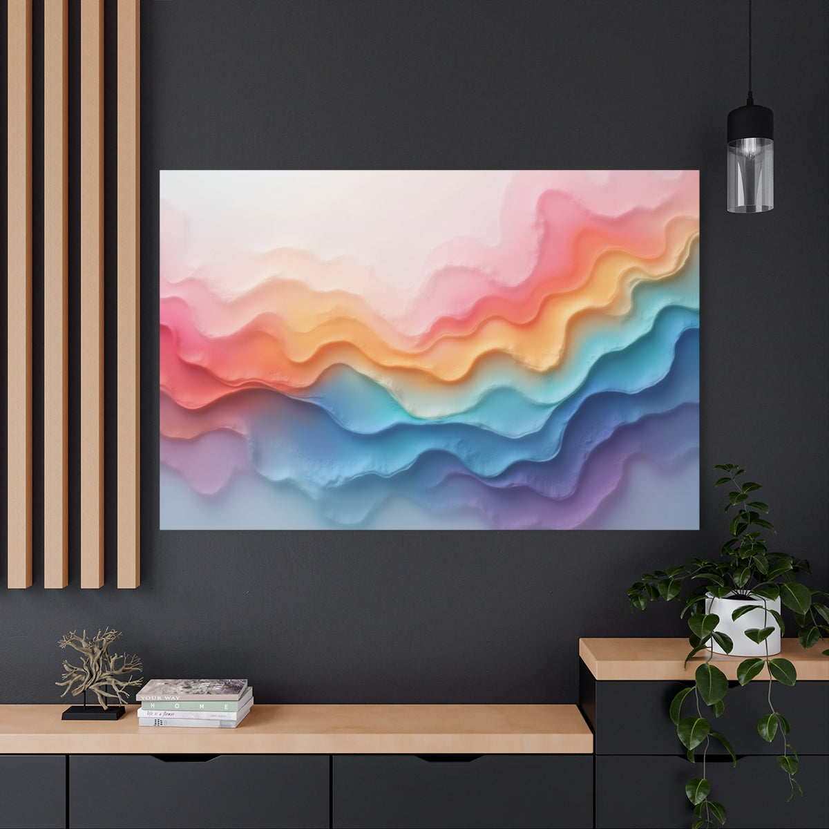 Waves of Colorful Serenity
