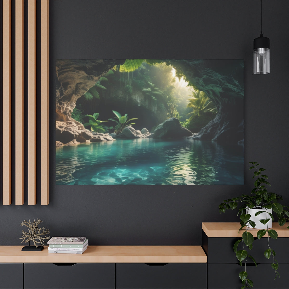 Secret Oasis: Sunlit Grotto Retreat