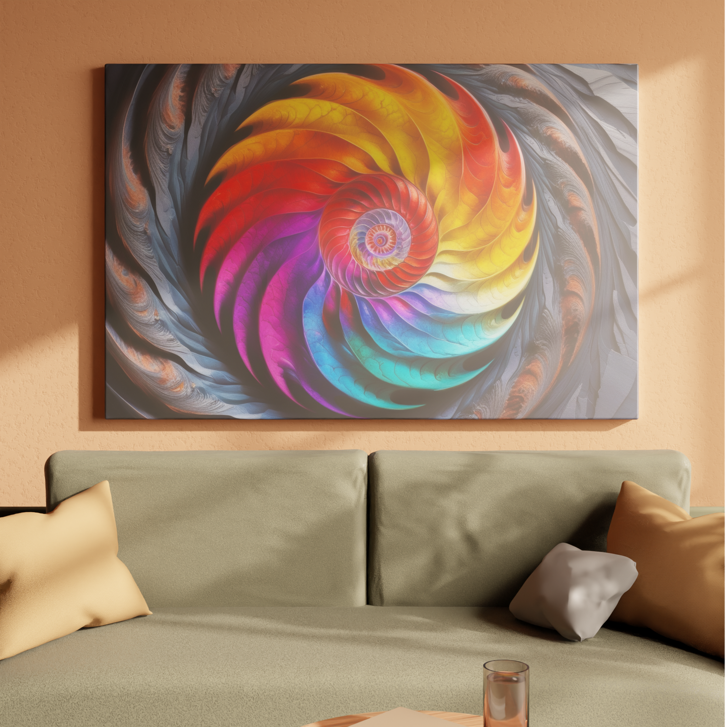 Vortex of Vibrant Hues