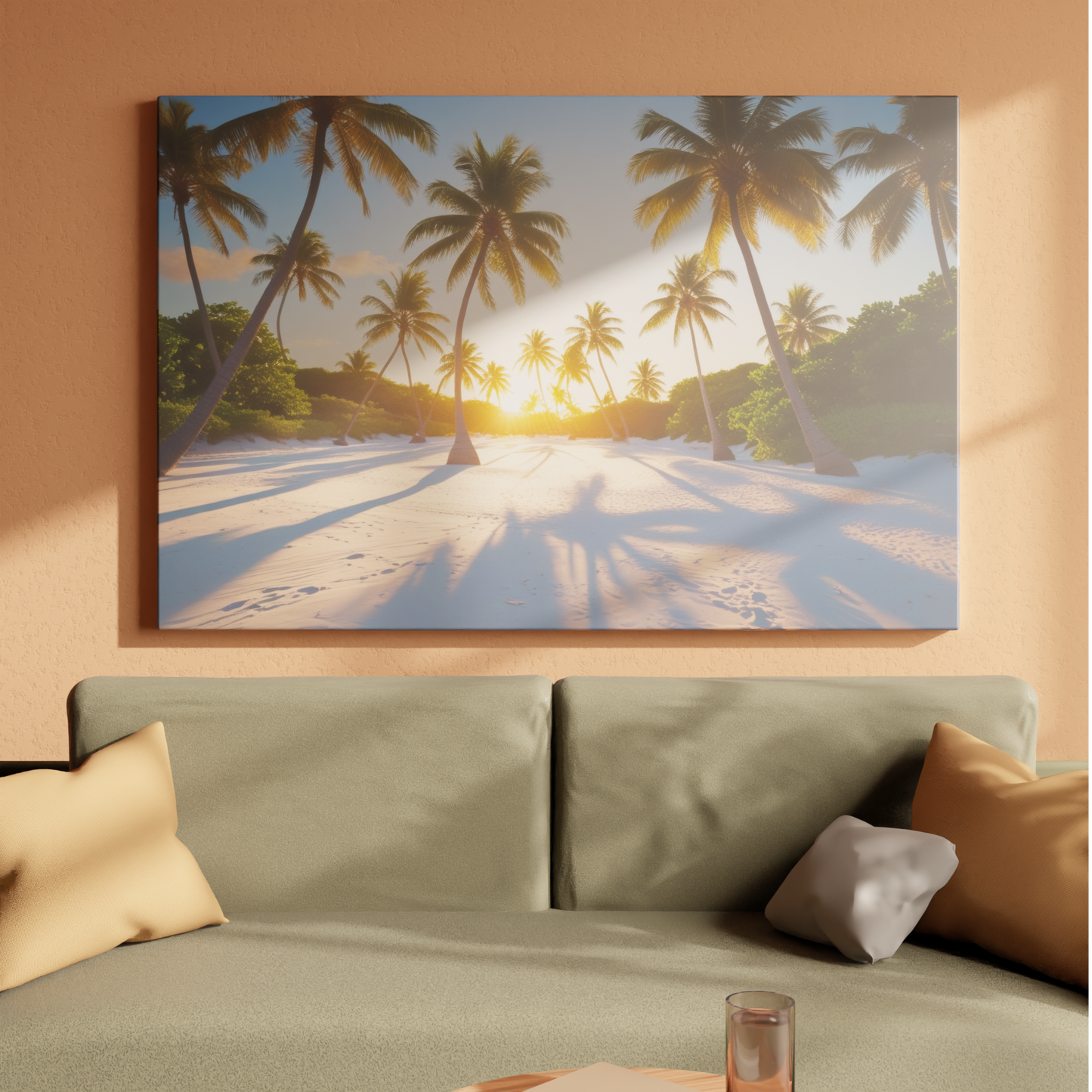 Sunset Symphony Among the Palms