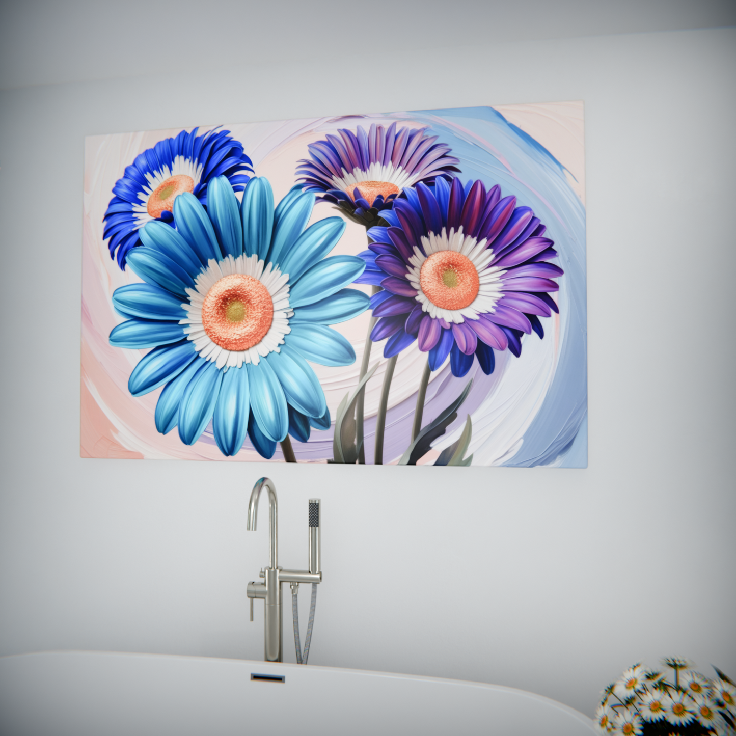 Vibrant Blossoms in Swirl