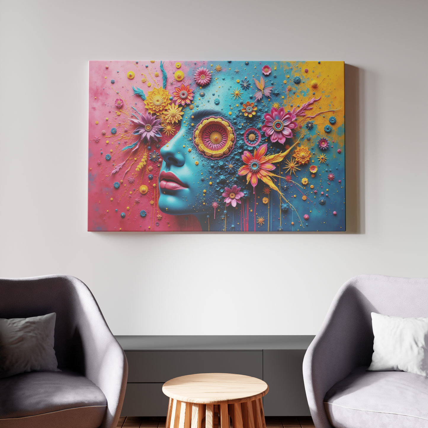 Floral Fantasy: A Fusion of Color and Imagination