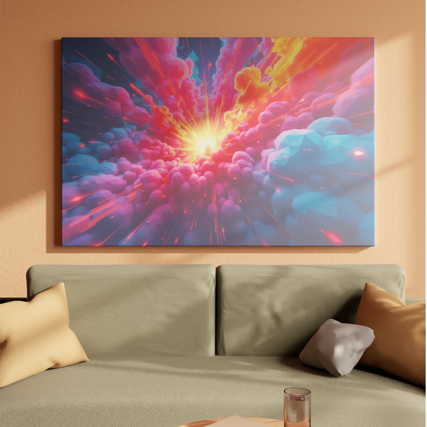 Celestial Eruption of Color