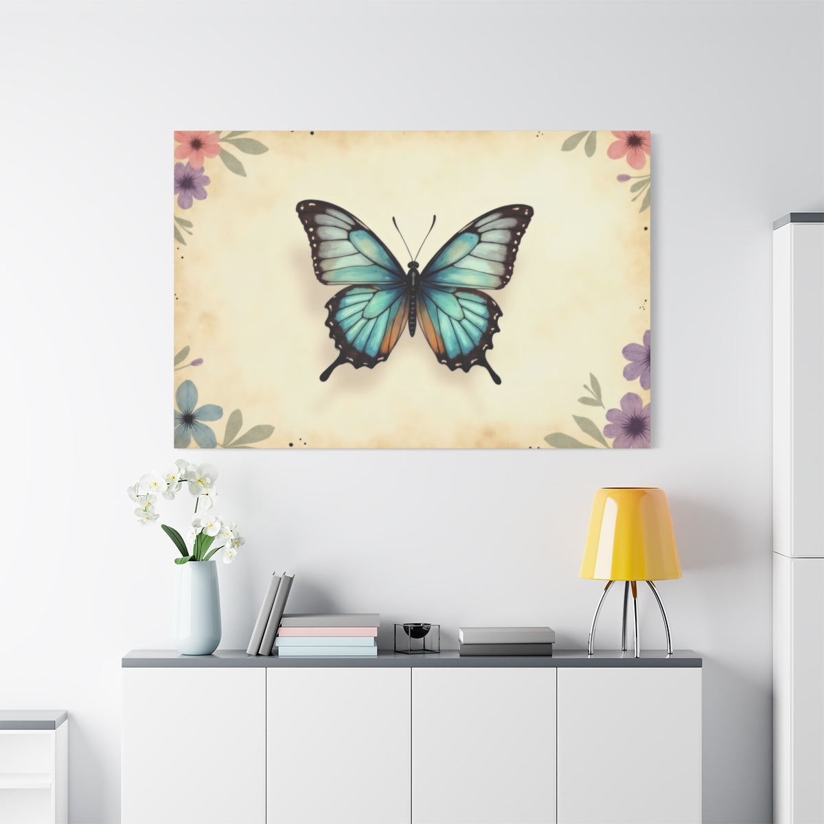 Whimsical Flight of the Azure Butterfly