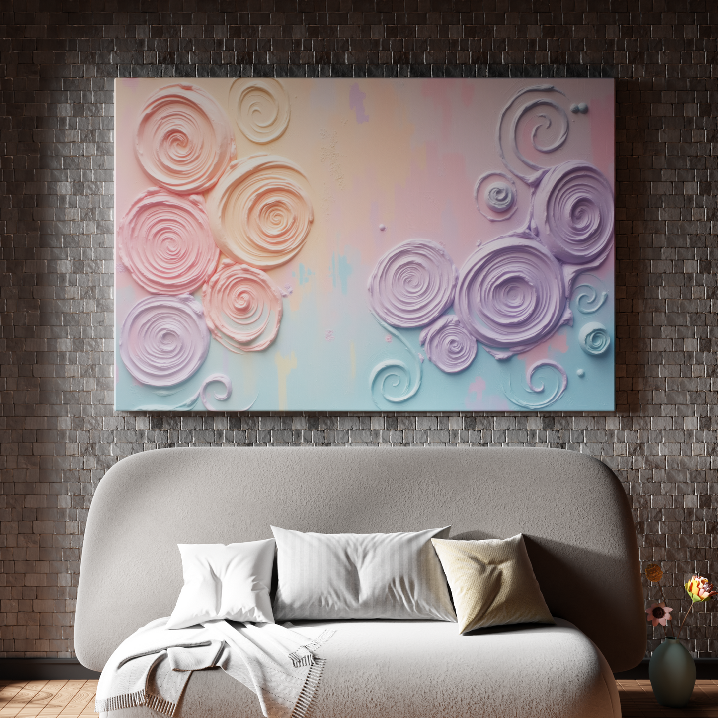 Whimsical Pastel Swirls