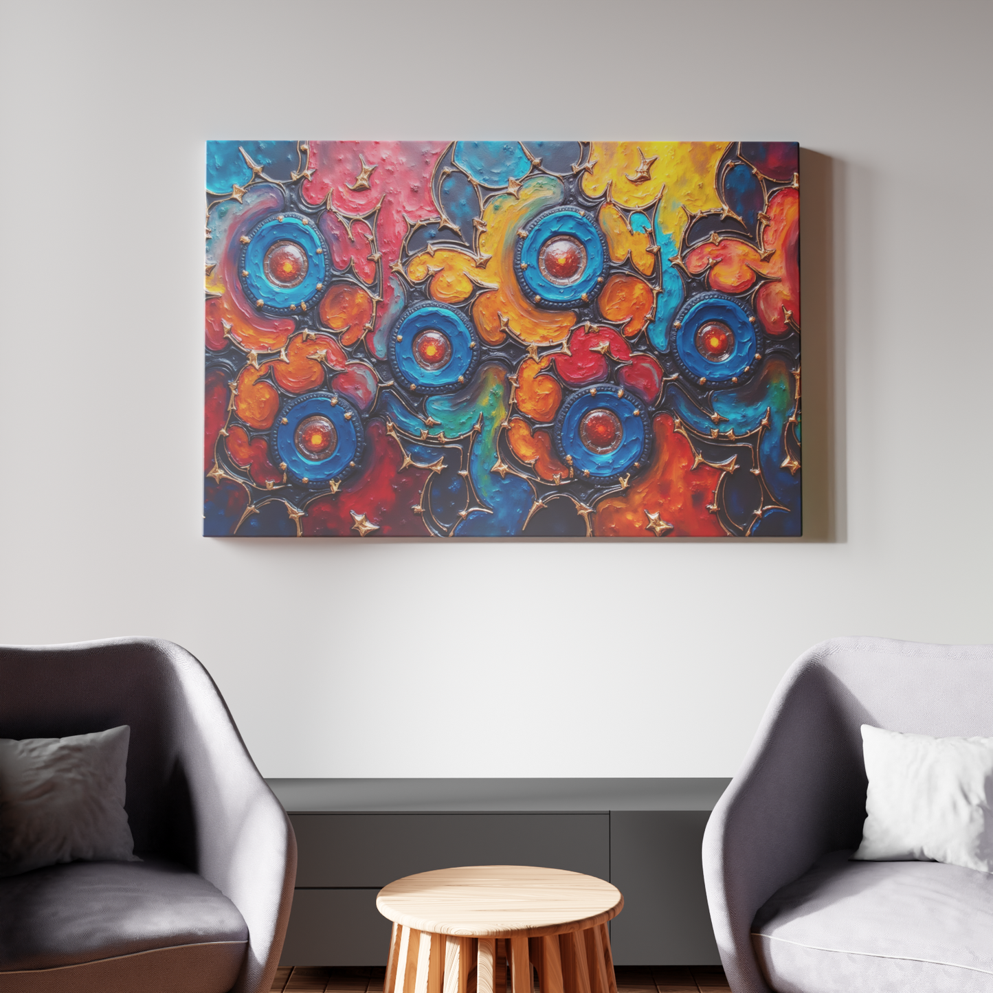 Galactic Whirlwind: Dance of Cosmic Colors